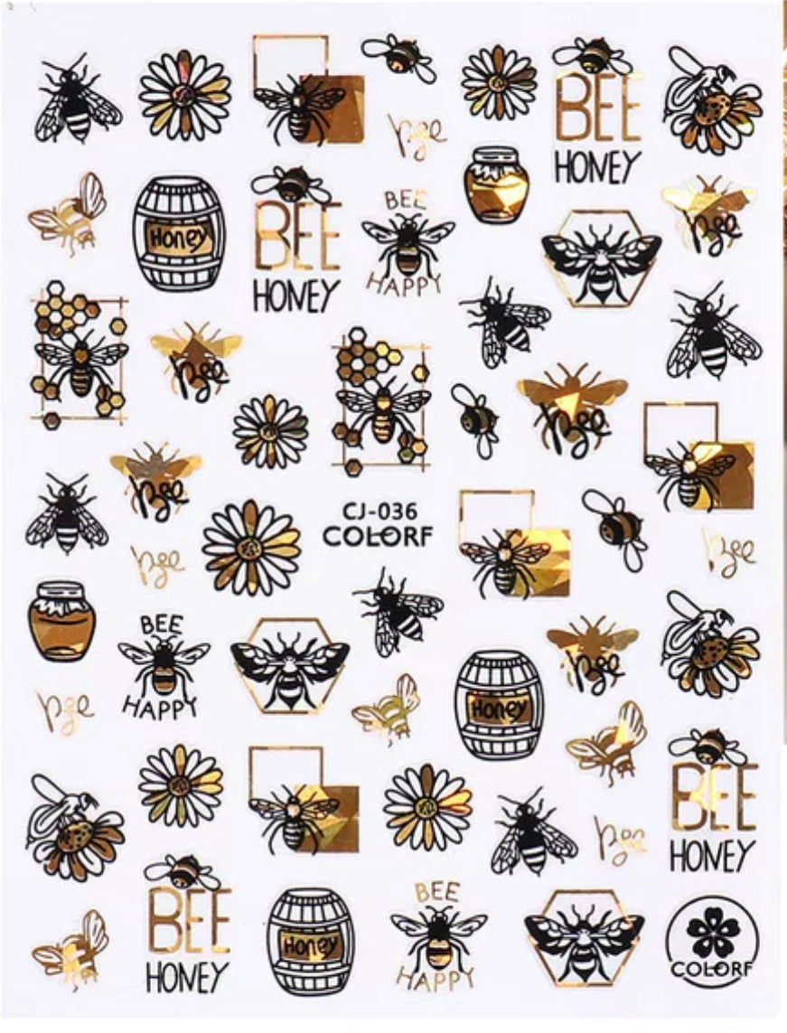 N°36 / stickers black et doré